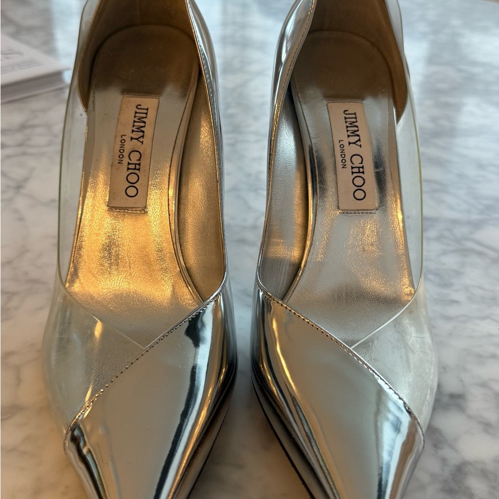 Jimmy Choo metallic pumps